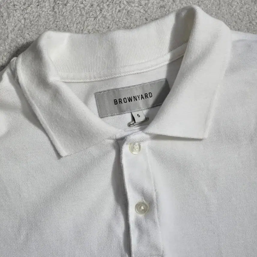 [BUNJANG] Brown Yard Cotton Pique Polo Shirt / 브라운야드 코튼 피케 폴로 셔츠