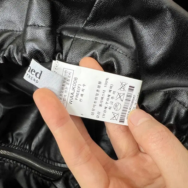 [BUNJANG] wished Black Faux Leather Jacket / wished/레자 블랙 자켓 점퍼 여S M/라덴
