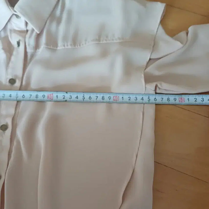 [BUNJANG] SODA Pink Frill Blouse / 쏘다 핑크 블라우스 프릴장식