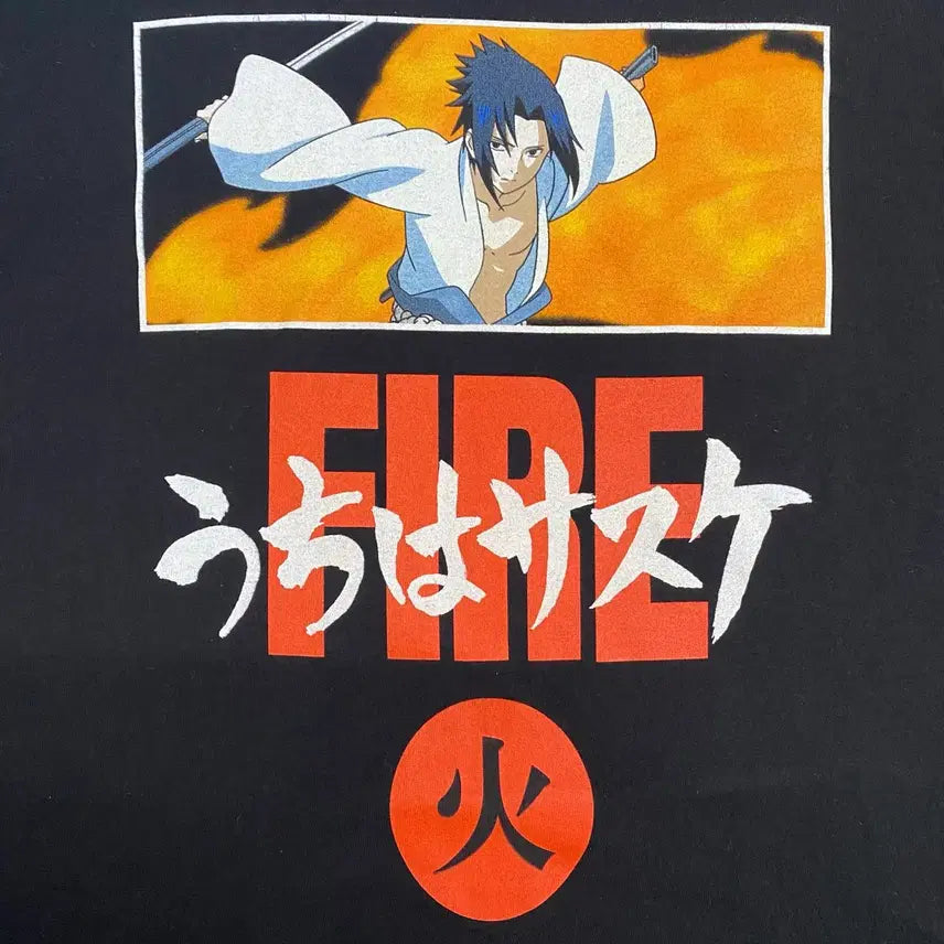 [BUNJANG] Naruto Sasuke Official Animation T-shirt / 나루토 사스케 오피셜 애니메이션 티셔츠
