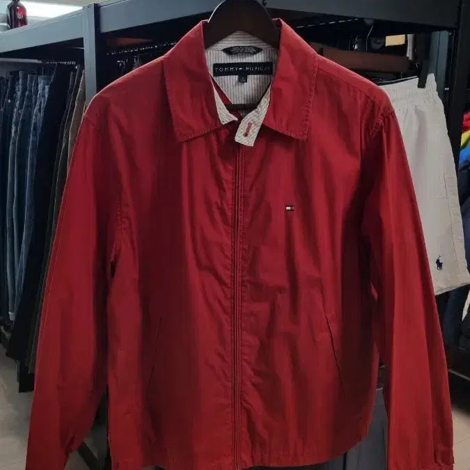 [BUNJANG] Tommy Hilfiger Windbreaker Jacket / [S] 타미 힐피거 블루종 바람막이 자켓 점퍼