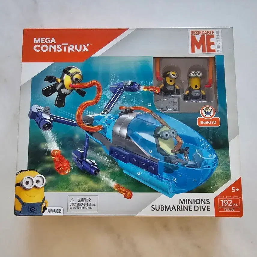 [BUNJANG] Mega Construx Minions Submarine Dive (FND06) Sealed Building Set / [미개봉/소장용] 메가블럭 미니언즈 잠수함 다이브 (Mega Constr