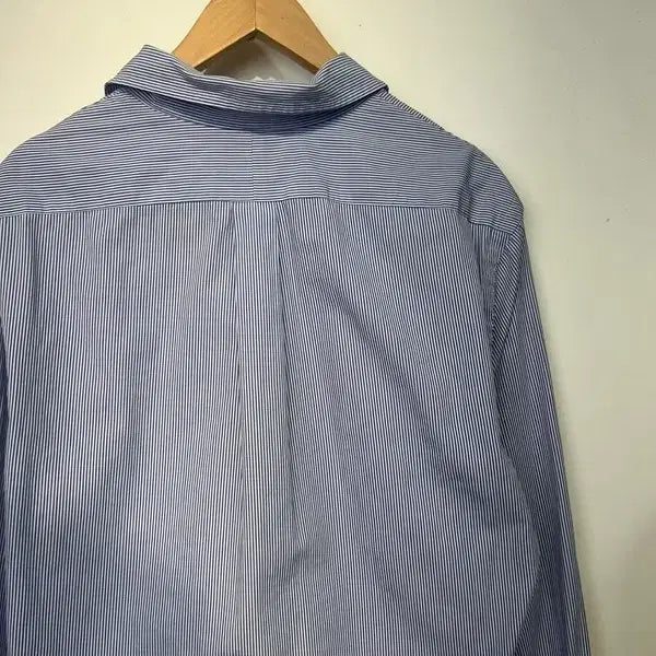 [SOLD OUT] 미디움 폴로 랄프 로렌 슬림핏 스트라이프 봄 셔츠 블루