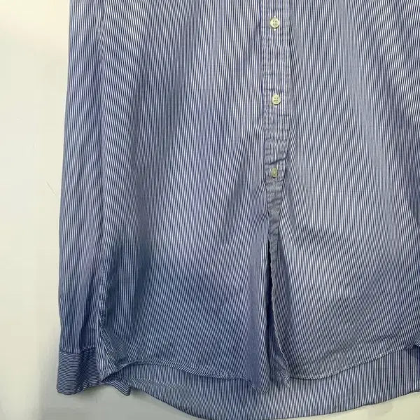 [SOLD OUT] 미디움 폴로 랄프 로렌 슬림핏 스트라이프 봄 셔츠 블루