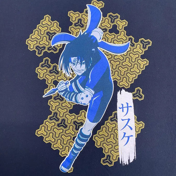 [BUNJANG] Naruto Sasuke Official Anime T-shirt / 나루토 사스케 오피셜 애니메이션 티셔츠