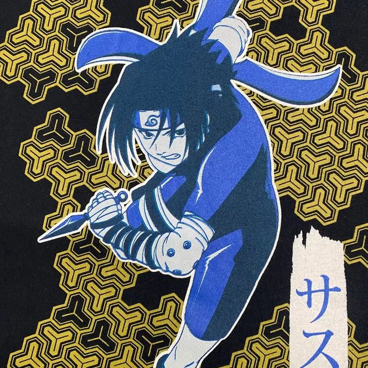 [BUNJANG] Naruto Sasuke Official Anime T-shirt / 나루토 사스케 오피셜 애니메이션 티셔츠