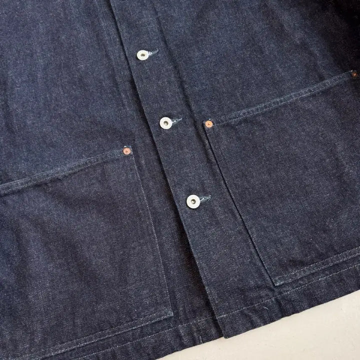 [BUNJANG] Slick and Easy Japan Udon Denim Jacket / 슬릭앤이지 제팬 우동 데님자켓 2사이즈