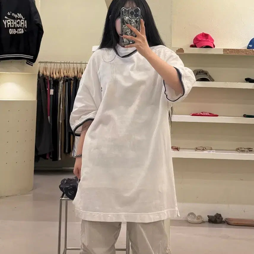 [BUNJANG] Timberland Logo Oversized T-shirt / 팀버랜드 로고 오버핏 반팔 티셔츠 U1609