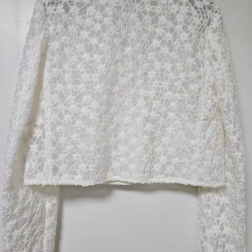 [BUNJANG] Mine Lace Crop Jacket / 마인 레이스 칼라 크롭 자켓