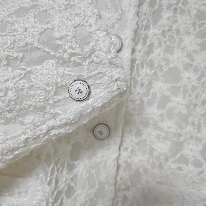 [BUNJANG] Mine Lace Crop Jacket / 마인 레이스 칼라 크롭 자켓