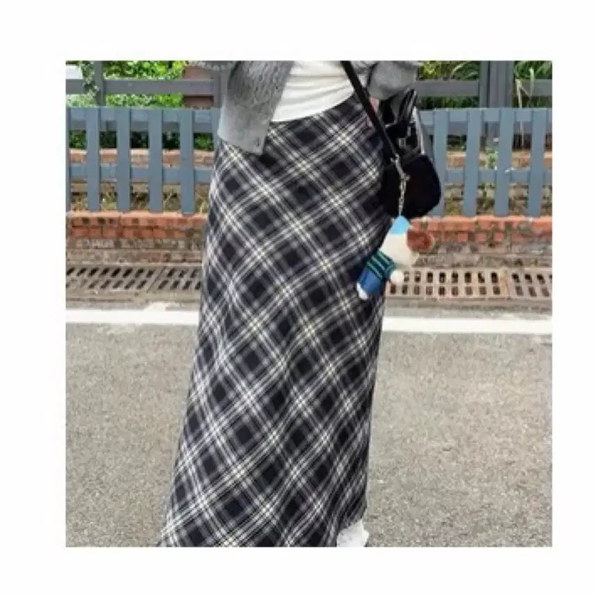 [BUNJANG] Temu Checkered Skirt / 테무 체크 치마