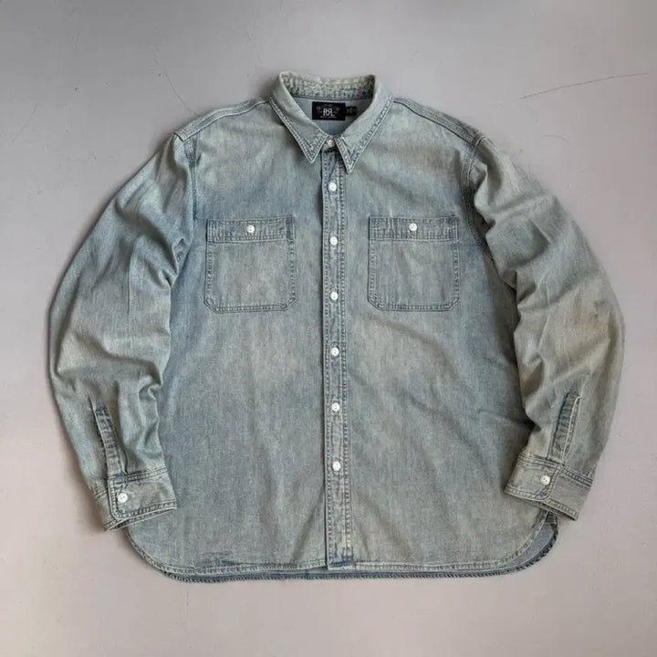 [SOLD OUT] RRL 더블알엘 XXL 투포켓 빅사이즈 워크 데님셔츠