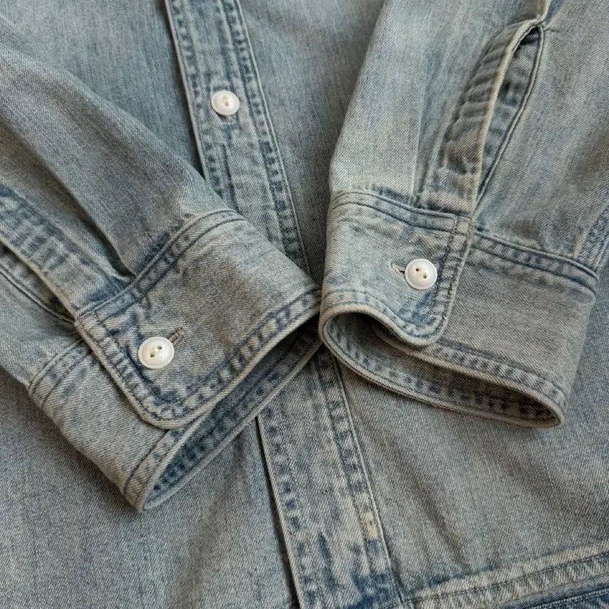 [SOLD OUT] RRL 더블알엘 XXL 투포켓 빅사이즈 워크 데님셔츠