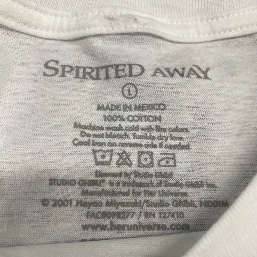 [BUNJANG] Ghibli Spirited Away Official Animation T-shirt / 지브리 센과치히로 오피셜 애니메이션 티셔츠
