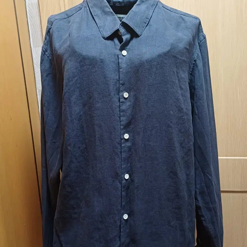 [SOLD OUT] 산드로 옴므(Sandro) 100% 헴프 셔츠 네이비 (L사이즈)