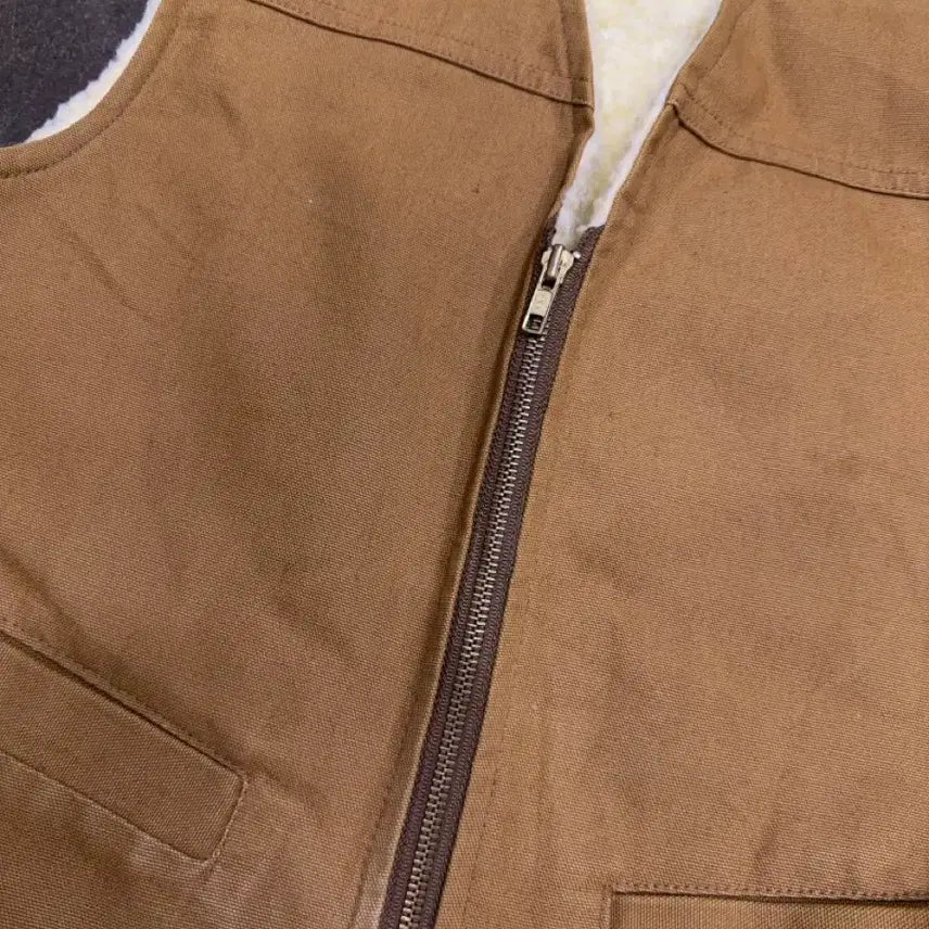 [BUNJANG] Carhartt Sherpa Lined Duck Canvas Vest M / 칼하트 쉐르파 덕 캔버스 조끼 베스트 M