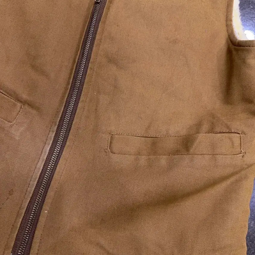 [BUNJANG] Carhartt Sherpa Lined Duck Canvas Vest M / 칼하트 쉐르파 덕 캔버스 조끼 베스트 M