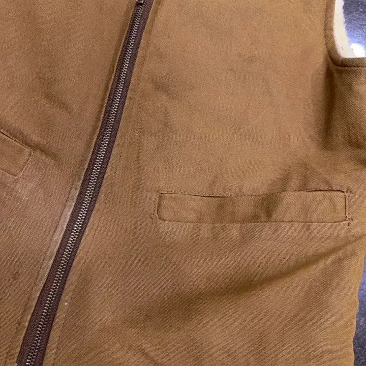 [BUNJANG] Carhartt Sherpa Lined Duck Canvas Vest M / 칼하트 쉐르파 덕 캔버스 조끼 베스트 M