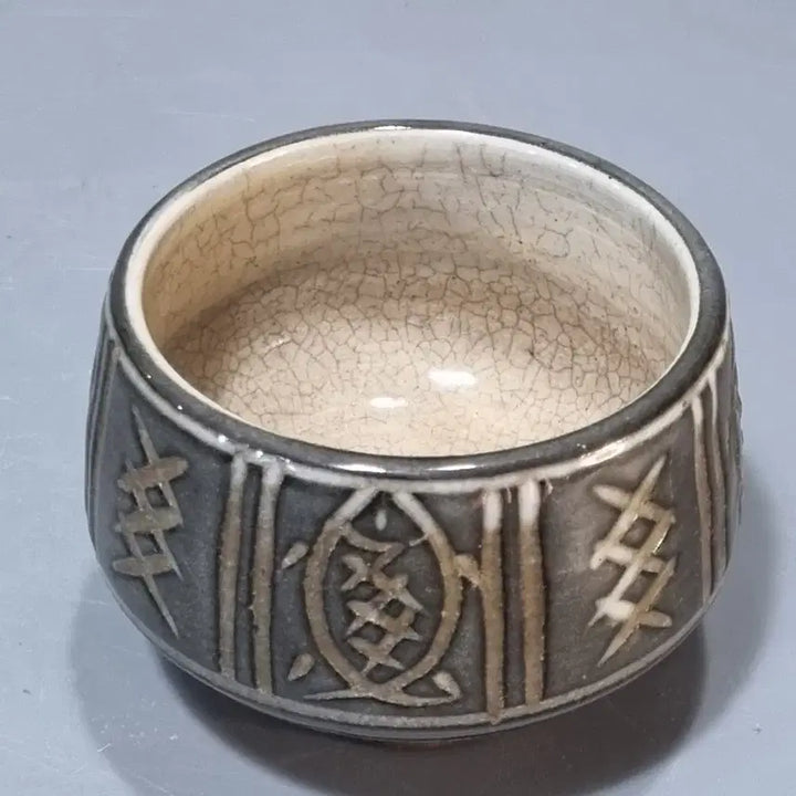 [BUNJANG] Vintage Celadon Porcelain Teacup / 오목다완 골동 빈티지 도자기 찻잔 컵. 지름 8 높이 6