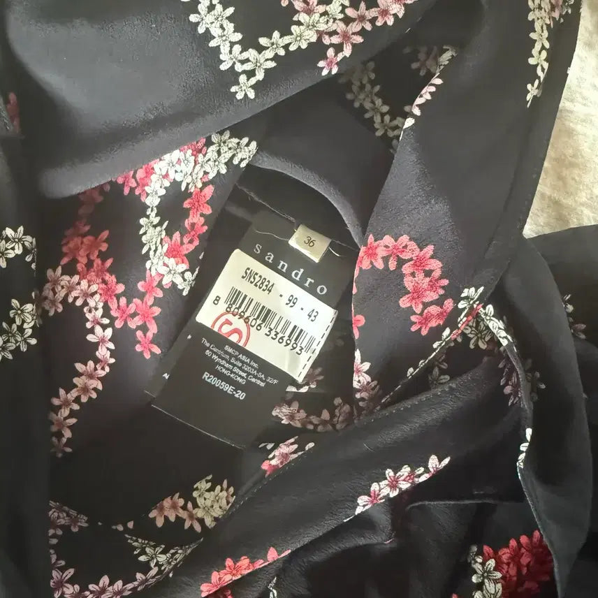 [BUNJANG] Sandro Heart Pattern Wrap Dress / 산드로 하트 패턴 랩원피스