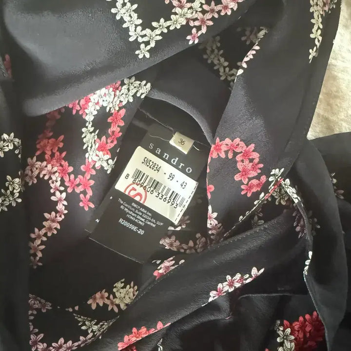 [BUNJANG] Sandro Heart Pattern Wrap Dress / 산드로 하트 패턴 랩원피스
