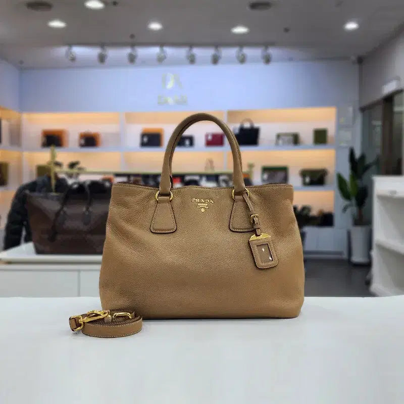 [BUNJANG] Prada Vitello Daino Tote Shoulder Bag 1BA794 / 프라다 비텔로 다이노 토트 숄더백 1ba794