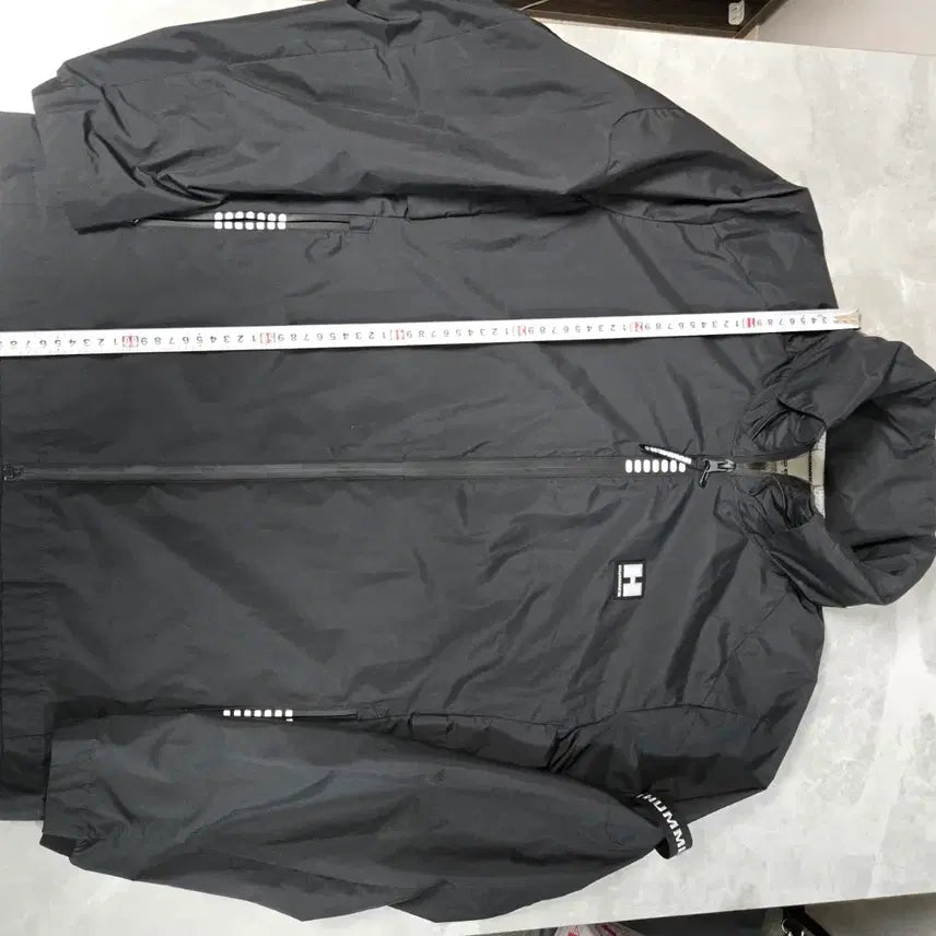 [BUNJANG] HUMMER Black Windbreaker Hooded Jacket / HUMMER 검정색 바람막이 후드 자켓