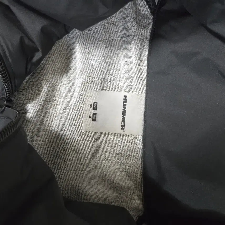 [BUNJANG] HUMMER Black Windbreaker Hooded Jacket / HUMMER 검정색 바람막이 후드 자켓