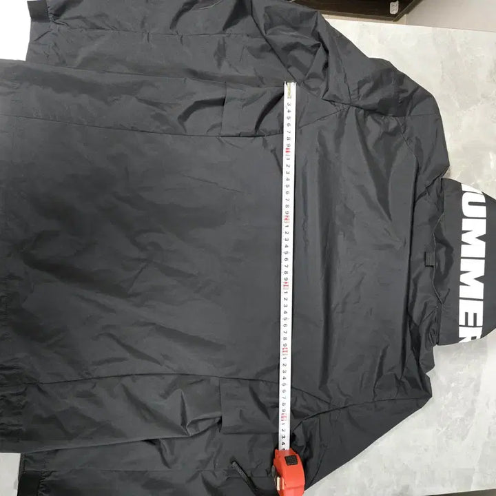 [BUNJANG] HUMMER Black Windbreaker Hooded Jacket / HUMMER 검정색 바람막이 후드 자켓