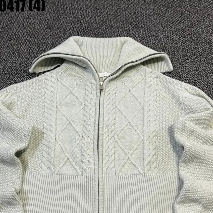 [BUNJANG] PLAC Knit Cropped Zip-up Cardigan / PLAC 니트 크롭 집업 가디건 F | 0417 [4]