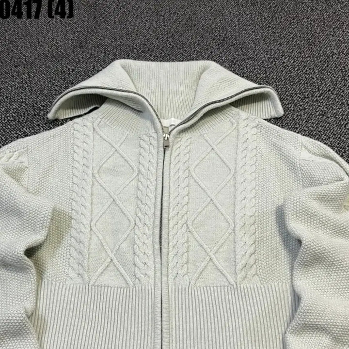 [BUNJANG] PLAC Knit Cropped Zip-up Cardigan / PLAC 니트 크롭 집업 가디건 F | 0417 [4]