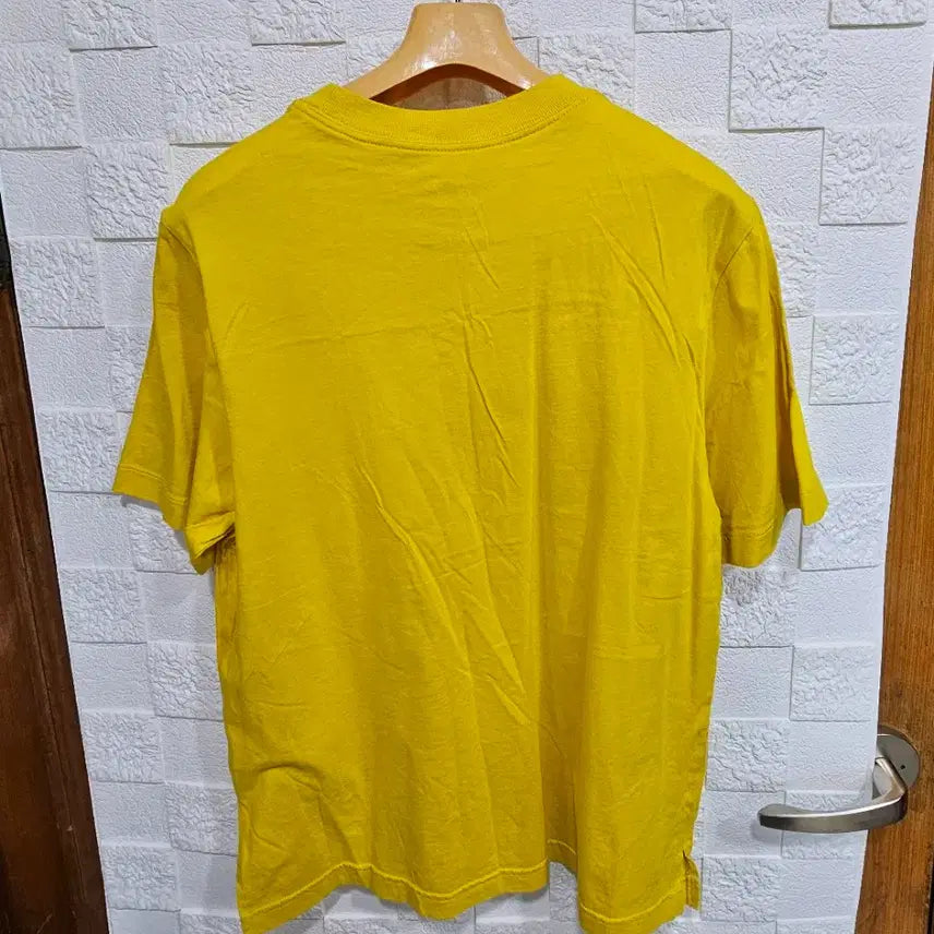 [BUNJANG] Nike Yellow Printed Short Sleeve T-shirt L / 나이키 반팔 티셔츠 옐로우 프린팅 L