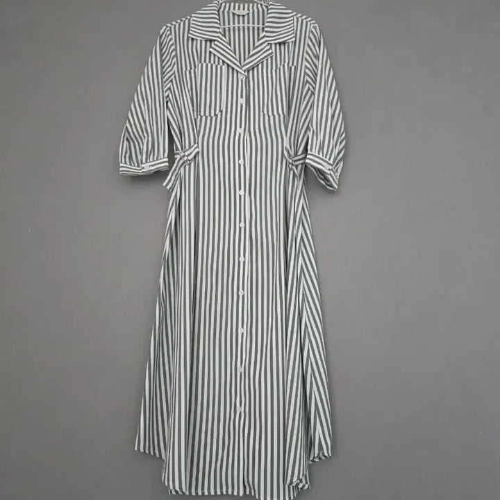 [BUNJANG] JJ JIGOTT Striped Shirt Dress / JJ JIGOTT 스트라이프 셔츠 원피스