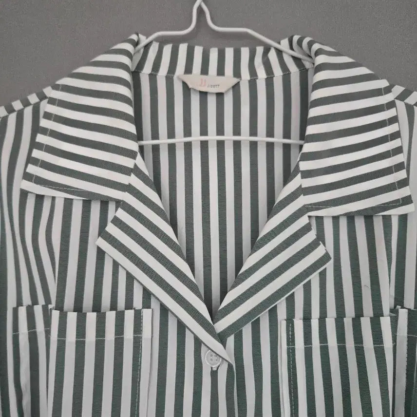 [BUNJANG] JJ JIGOTT Striped Shirt Dress / JJ JIGOTT 스트라이프 셔츠 원피스