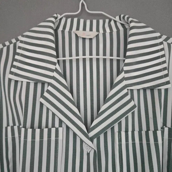 [BUNJANG] JJ JIGOTT Striped Shirt Dress / JJ JIGOTT 스트라이프 셔츠 원피스