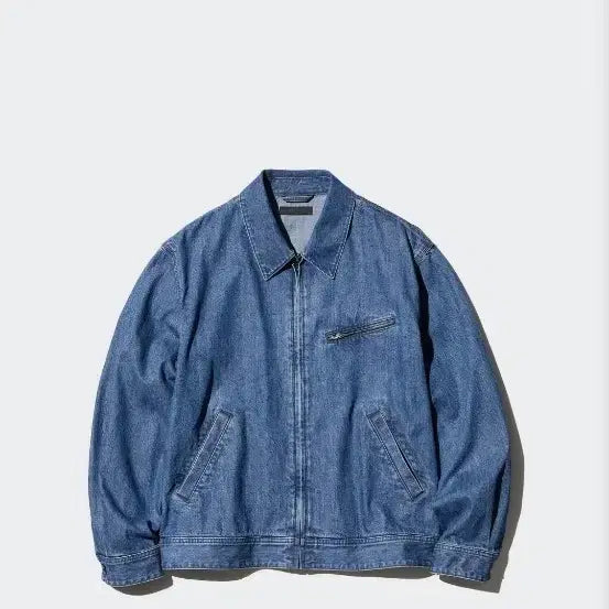 [SOLD OUT] xl)유니클로 데님 집업블루종