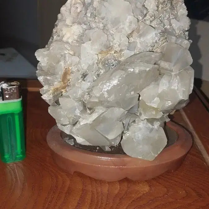 [BUNJANG] Clear Quartz Crystal Stone with Stand / 백수정 결정체 원석 받침대