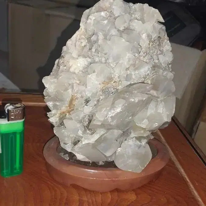 [BUNJANG] Clear Quartz Crystal Stone with Stand / 백수정 결정체 원석 받침대