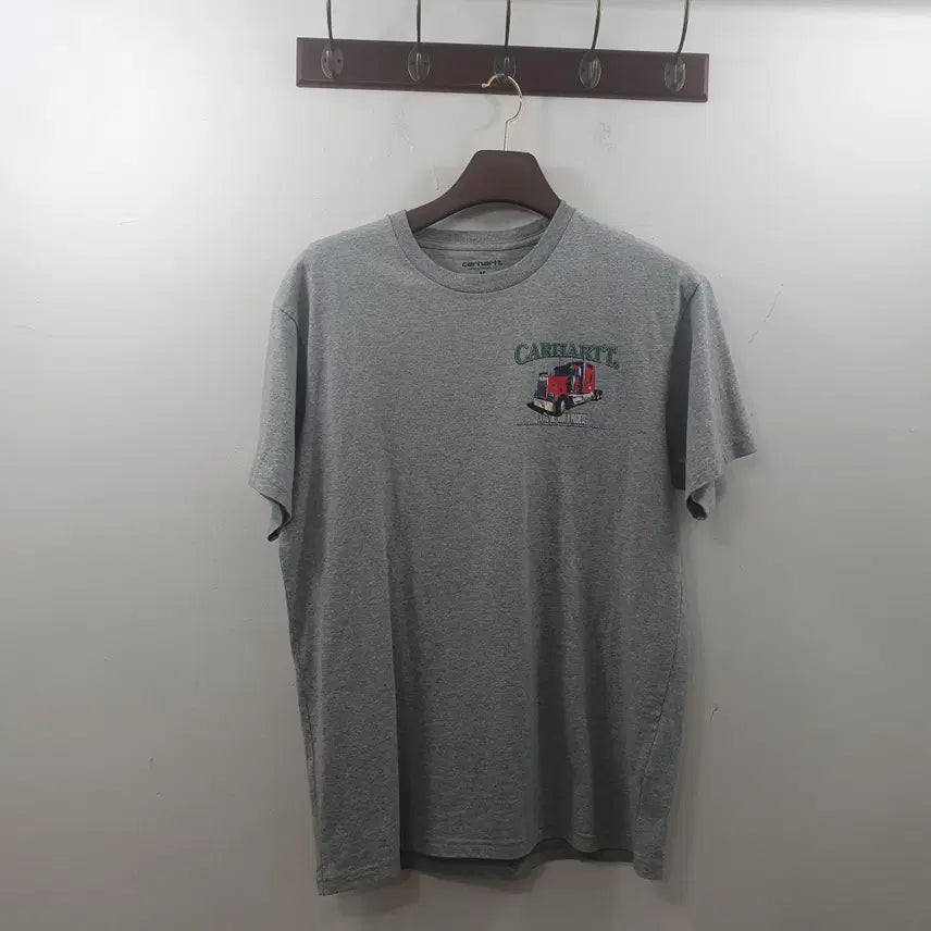 [SOLD OUT] M 칼하트 남성 그레이 프린팅 반팔 티셔츠
