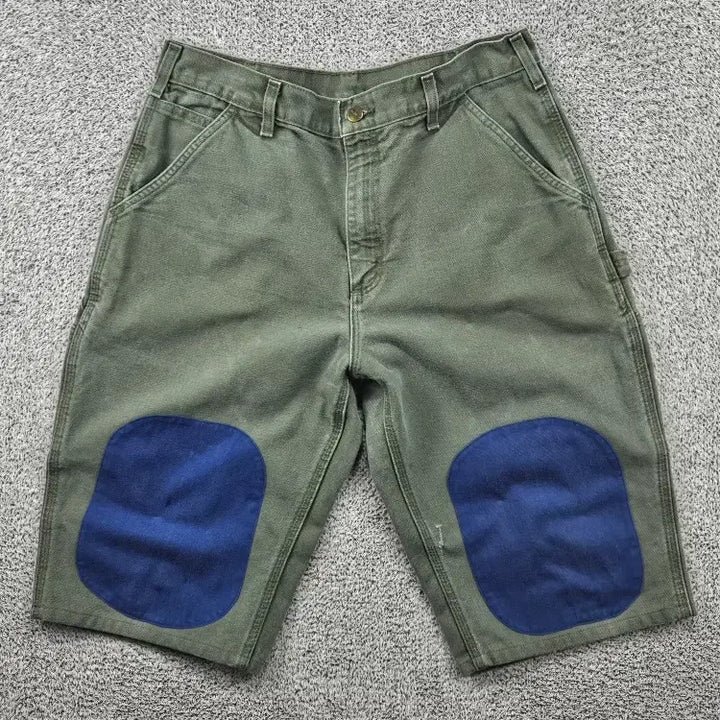 [BUNJANG] Carhartt Duck Canvas Carpenter Work Shorts Custom (34") / 칼하트 덕캔버스 카펜터 워크 쇼츠 반바지 커스텀 (34") / 11889