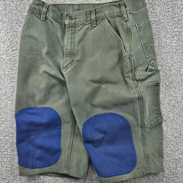 [BUNJANG] Carhartt Duck Canvas Carpenter Work Shorts Custom (34") / 칼하트 덕캔버스 카펜터 워크 쇼츠 반바지 커스텀 (34") / 11889
