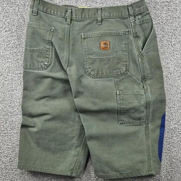 [BUNJANG] Carhartt Duck Canvas Carpenter Work Shorts Custom (34") / 칼하트 덕캔버스 카펜터 워크 쇼츠 반바지 커스텀 (34") / 11889