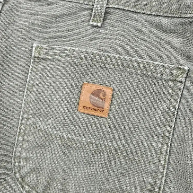 [BUNJANG] Carhartt Duck Canvas Carpenter Work Shorts Custom (34") / 칼하트 덕캔버스 카펜터 워크 쇼츠 반바지 커스텀 (34") / 11889