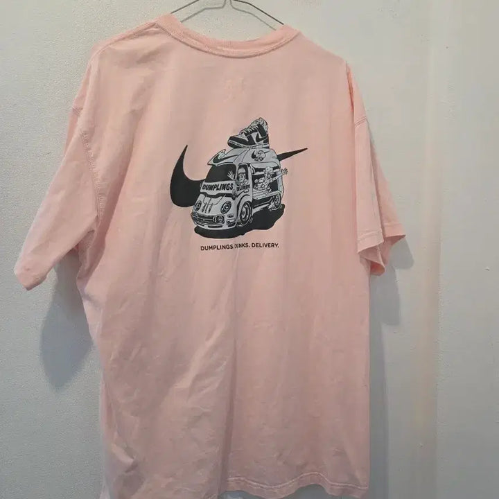 [BUNJANG] Nike Pink Unisex Short Sleeve T-shirt / 나이키 핑크 반팔 티셔츠 공용