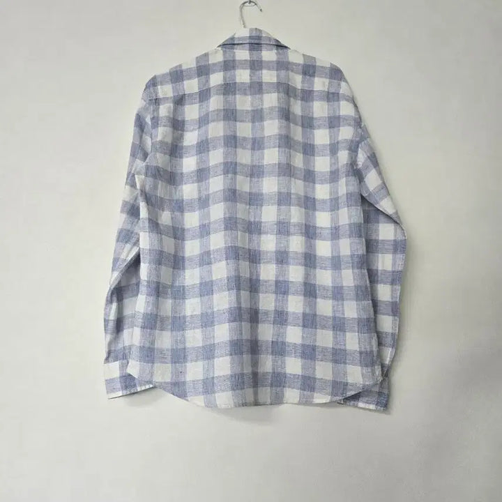 [SOLD OUT] 헤지스 HAZZYS 블루 체크 린넨 셔츠