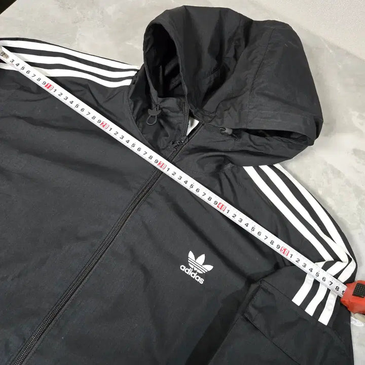 [SOLD OUT] 아디다스 삼선 후드 바람막이 블랙