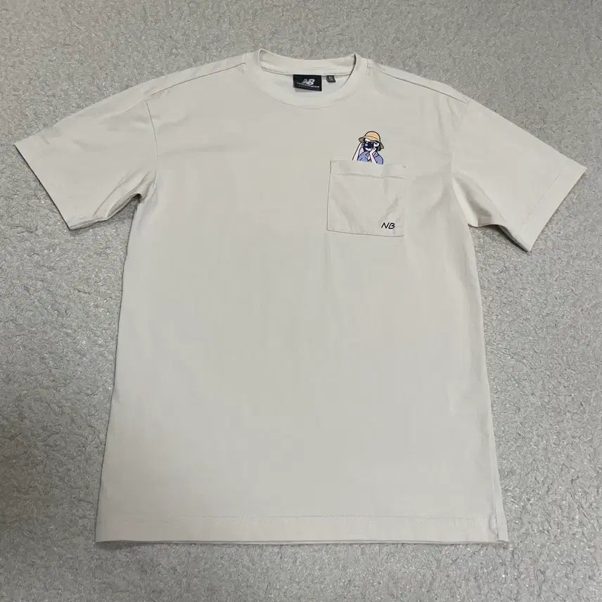 [BUNJANG] New Balance Character Pocket T-shirt XS / 뉴발란스 캐릭터 포켓 반팔티셔츠 xs 85