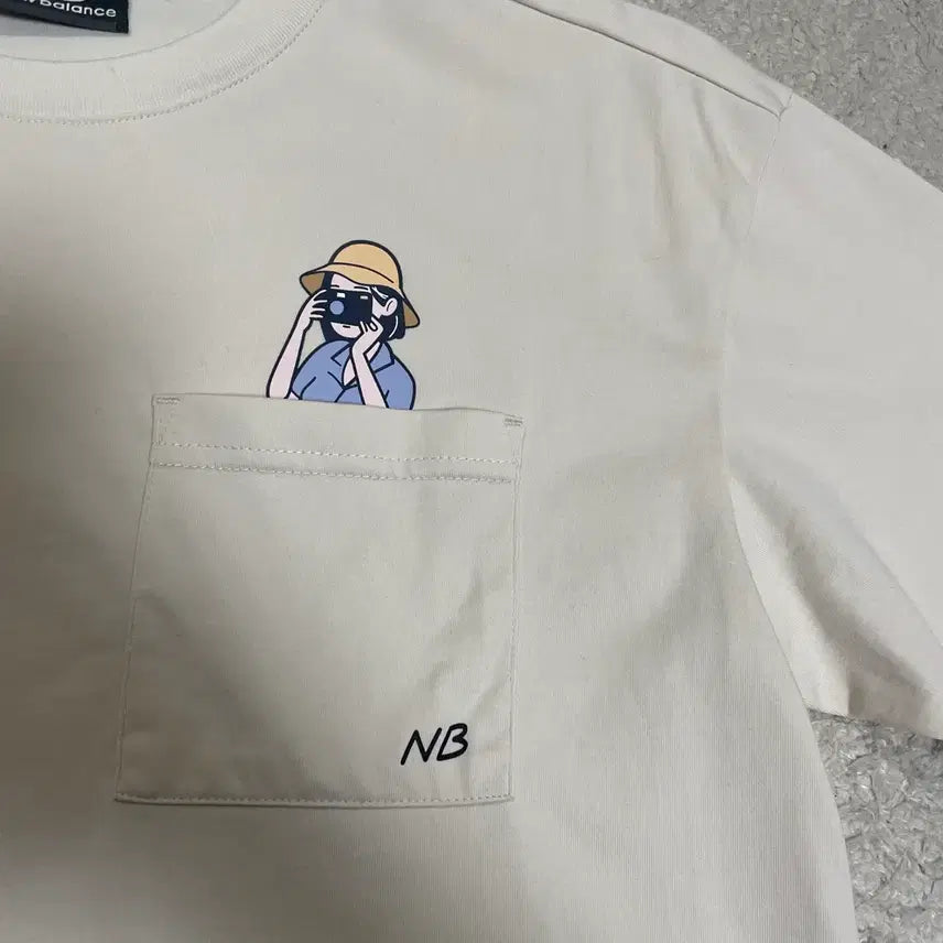 [BUNJANG] New Balance Character Pocket T-shirt XS / 뉴발란스 캐릭터 포켓 반팔티셔츠 xs 85