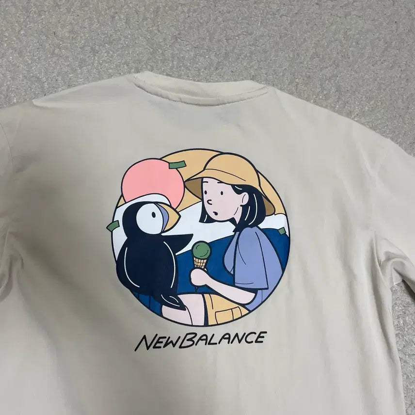 [BUNJANG] New Balance Character Pocket T-shirt XS / 뉴발란스 캐릭터 포켓 반팔티셔츠 xs 85