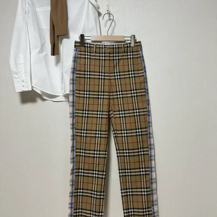 [BUNJANG] Burberry Nova Check Panel Block Slacks / 버버리 정품 패널 블록 노바체크 슬랙스